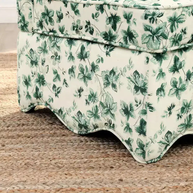Chaise de salle à manger sans accoudoirs en flanelle avec dossier et assise coussinés