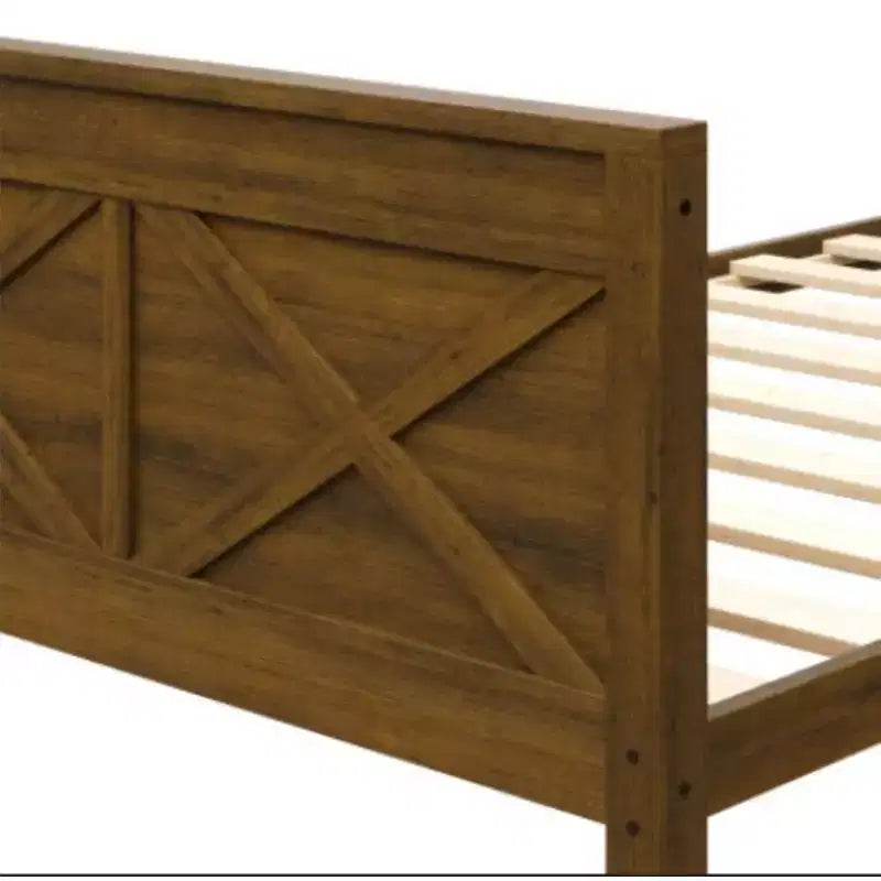Lit superposé simple sur simple en bois massif, lit jumeau convertible