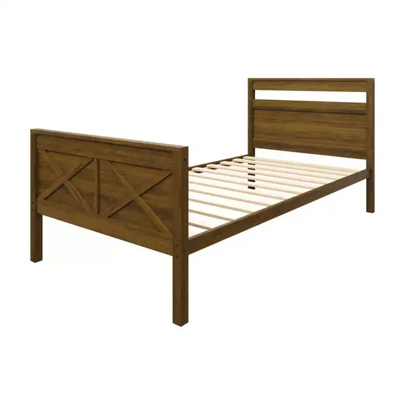 Lit superposé simple sur simple en bois massif, lit jumeau convertible