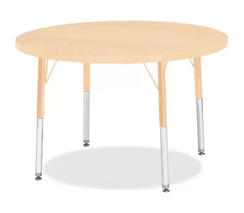 Jonti-Craft Elementary Height Maple Round Table (36 x 36)