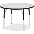 Jonti-Craft Berries Adult Height Color Edge Round Table (36 x 36) in Black