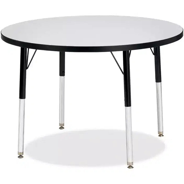 Jonti-Craft Berries Adult Height Color Edge Round Table (36 x 36) in Black