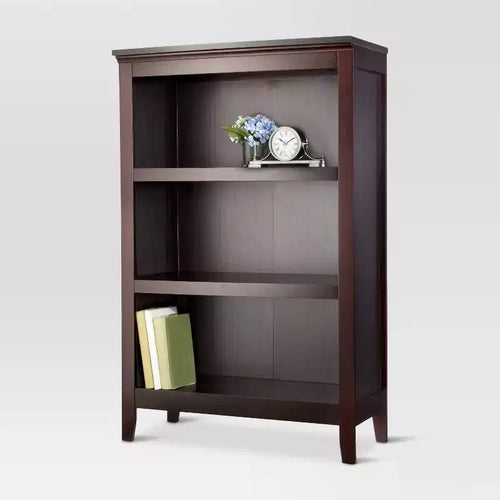 Bibliothèque verticale de 48 po à 3 tablettes, style moderne