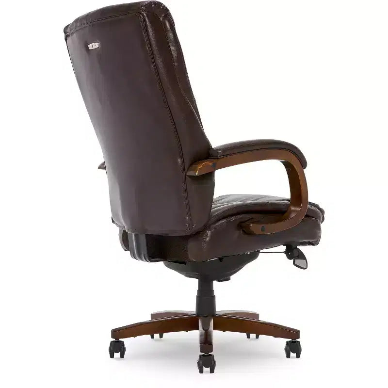Fauteuil de bureau de direction grande taille et fort en coloris café