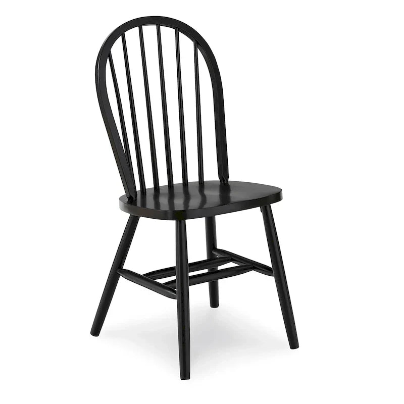 Chaise de salle à manger à dossier fuseau Windsor en bois massif International Concepts