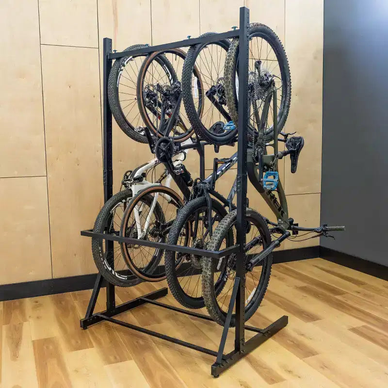 Support de vélo autoportant et réglable bleu sarcelle | Peut contenir 5 vélos, 136 kg | Acier et aluminium