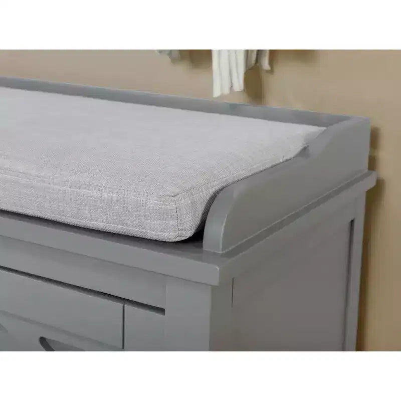 Banc de rangement en bois de 114 cm avec coussin