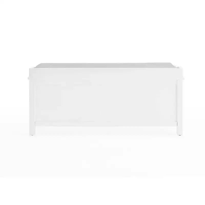 Banc de rangement en bois de 114 cm avec coussin