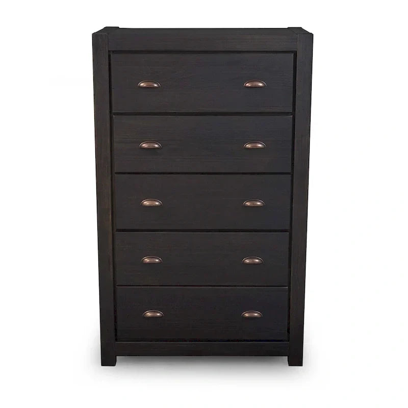 Commode 5 tiroirs en bois massif Montauk Grain Wood Furniture