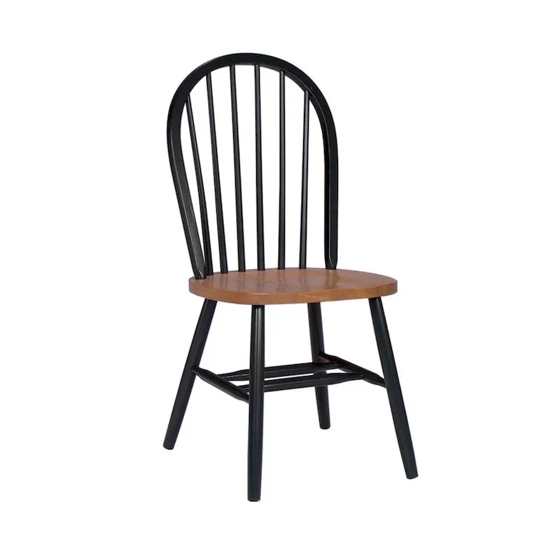 Chaise de salle à manger à dossier fuseau Windsor en bois massif International Concepts