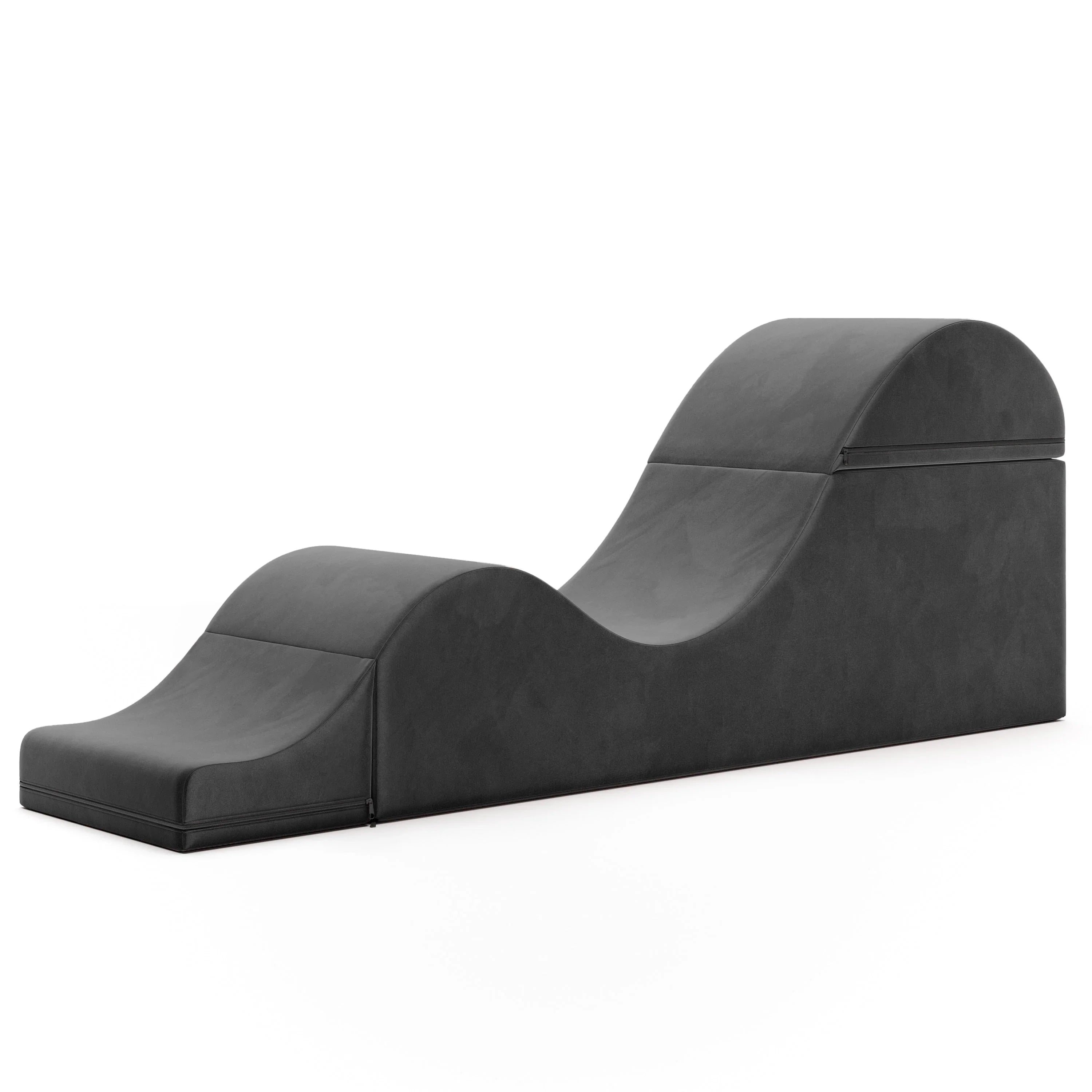 Avana Kami Chaise convertible / Yoga & Massage - Pouf 2 en 1 avec chaise longue de yoga escamotable, Microvelours - N/A
