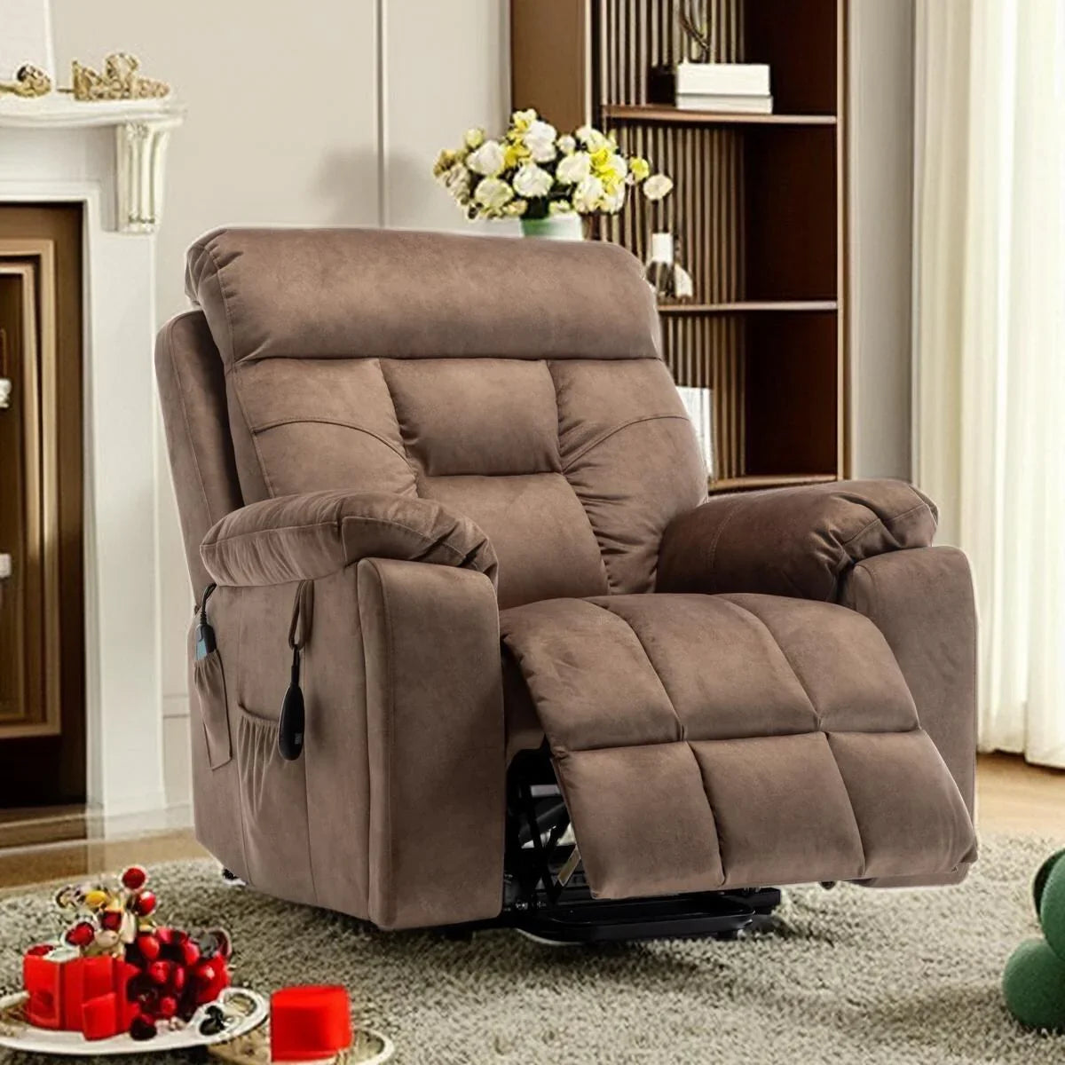 Fauteuil inclinable électrique releveur de massage chauffant